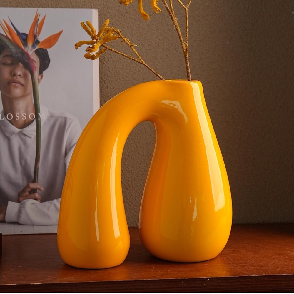 NWT yellow vase